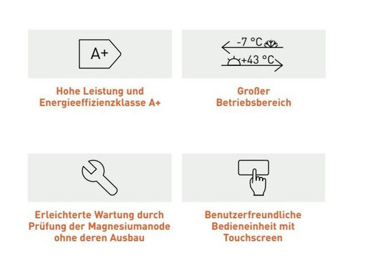 Panasonic Warmwasser Wärmepumpe, bodenstehend, 260 Liter, R290, mit WT, Luftkanalanschluss 160mm, P-DHW260CAE5